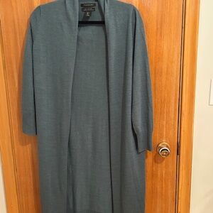 Tahari Merino long open cardigan - Large